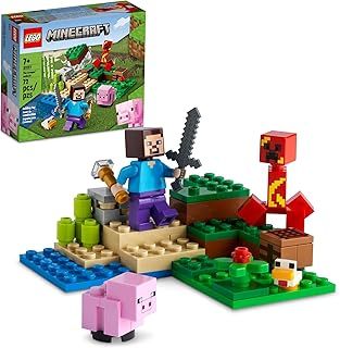 LEGO Minecraft The Creeper Ambush 21177 Building Kit; Gaming Adventure Playset; Fun, Creative Toy for Kids Aged 7+ (72 Pieces)
