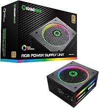 GameMax RGB 550W Modular 80 Plus Gold Power Supply with 14cm RGB Fan - Black