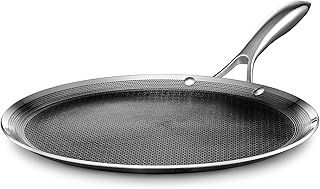 HexClad Hybrid Nonstick 30 cm Griddle Pan, Stay-Cool Handle, Dishwasher-Friendly, Oven-Safe Up to 480°C, Induction Ready, Compatible with All Cooktops