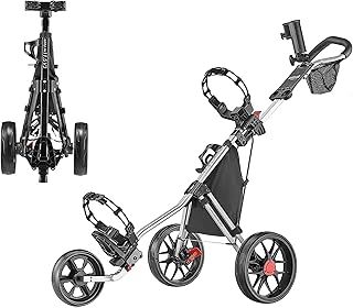 CaddyLite 11.5 V3 3 Wheel Golf Push Cart - Lightweight, Easy To Fold