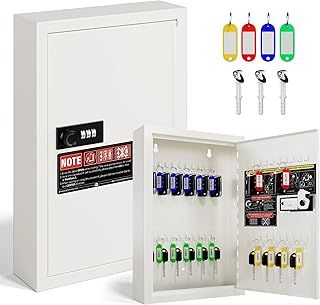 40 Keys Combination Key Boxes Wall Mount, Key Lock Box with 40 Key Tags with Labels for Key Safe, Key Storage