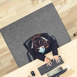Office Chair Mat for Hardwood Floor 120X100cm Floor Protector Mat Anti-Slip Floor Mat for Office Chair, Desk Chair Mat for wooden Floors Light Gray