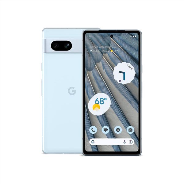 Google Pixel 7A 5G 128GB 8GB RAM 24-Hour Battery - Factory Unlocked for All Carriers - Global Version - Sea (Renewed)