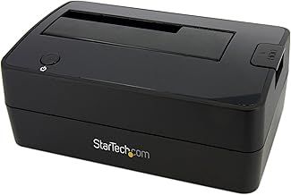 StarTech.com Single Bay USB 3.0 to SATA Hard Drive Docking Station, USB 3.0 (5 Gbps) Hard Drive Dock, External 2.5/3.5" SATA I/II/III HDD/SSD Docking Station, Top-Loading Hard Drive Bay (SATDOCKU3S)
