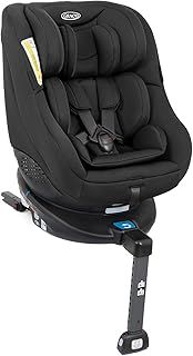 Graco Turn2Me Group 0+/1 ISOFIX 360° Rotating Car Seat, Rearward facing for longer from birth to approx. 4 years. Forward facing from approx. 1 to 4 years (9-18kg), Black fashion