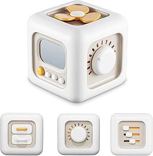 VoMii Baby Activity Cube - Montessori Sensory Toys for 12-24 Months, Travel & Learning Toys