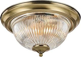 Traditional Antique Brass IP44 Bathroom Ceiling Light Fitting by Happy Homewares