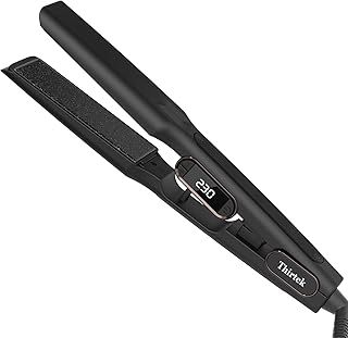 Thirtek Professional Wide Hair Straightener,1 1/2 IN Flat Iron With Ceramic Floating Plate,25S Fast Heat Up For Salon Wonder,15 Adjustable Temps Up To 230℃, Ergonomic Silicone Handle,LCD Display-Black