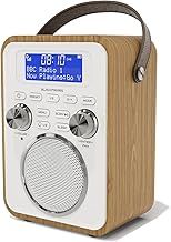 Blackfriars 2 Oak DAB+ Digital Radio, Bluetooth 5.0, Dual Alarms, 30W Power, Portable, Mains & Battery Powered (12-Hour Playtime)