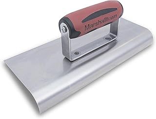 Marshalltown M192SS 10-inch Stainless Steel Cement Edger - Durasoft Handle, Red