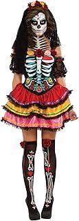 Rubie's Official Day of The Dead Senorita Skeleton Costume, Adult Halloween Fancy Dress