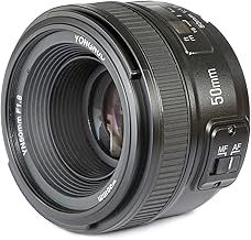 Yongnuo YN50 mm Nikon lens for Camera DSLR (58 mm f/1.8 Af/Mf) – Black