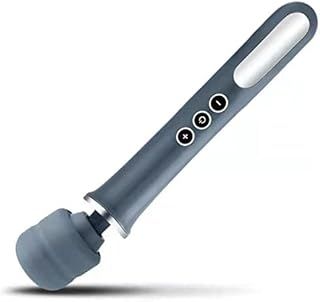 Cordless Electric Massager with 10 Powerful Vibrations, Rechargeable Handheld Back Massager (Grey)