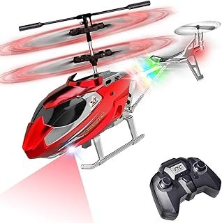 Remote Control Helicopter for Kids,Altitude Hold RC Helicopters with Gyro & LED Light,2.4GHz Radio Controlled Aircraft Indoor Toy with 3.5 Channel,High&Low Speed,Gift for Boys Adults Beginner