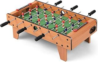 27'' Foosball Table Game, Indoor Football Table Top with Wooden Frame, Soccer Game Tabletop Toy Set for Family Party