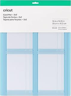 Cricut Card Mat 2x2, Reusable, Non-Slip Craft Mat, Create Four Cards Simultaneously, Perfect for Bulk Card Making, Compatible with Cricut Maker & Cricut Explore Crafting Machines