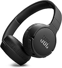 JBL Tune 670 NC Wireless On-Ear Bluetooth Headphones with Adaptive Noise-Cancelling Technology and Lightweight Design, 70-Hour Battery Life, Black