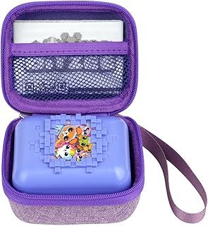 OSDUE Cute Protective Case for Bitzee Digital Pet, Carrying Case for Bitzee Interactive Toy Digital Pet and Case, Kids Toys Waterproof Shockproof Portable Carrying Mini Case (B-Black)
