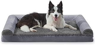 FURTIME Large Dog Bed(89 x 64cm), Orthopedic Memory Foam Dog Beds Sofa with Removable Flannel Cover, Washable Pet Bed, Good for Doberman Pinscher, Sheltie, Border Collie, Australian Herding Dog