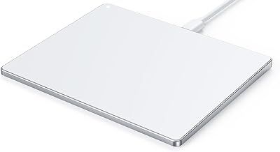 Seenda Wired Touchpad for Windows, External Thin Aluminium USB Trackpad 6.3 Inches Portable High Precision Multi-Touch Pad for Win 11/10, PC Computer Laptop Desktop Notebook, Silver and White