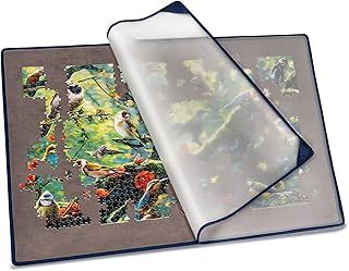 Tektalk Jigsaw Puzzle Board Portable Puzzle Mat with Puzzle Dustproof Cover for Puzzle Storage Puzzle Saver, Non-Slip Surface, Up to 1500 Pieces (Gray)