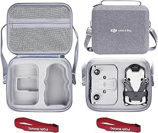 Carrying Case for DJI Mini 4 Pro,Storage Travel Protective Case with Should Strap & Propeller Holder Strap for DJI Mini 4 Pro Drone RC N2 Controller and Lens Filters Other Accessories