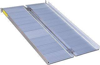 Aidapt Lightweight 3ft Folding Ramp.Durable Aluminium,Portable,Carry Handle,No Tools Required,Threshold,Kerbs,Wheelchair,Scooter,Disability,Easy to store