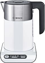 Bosch Styline TWK8631GB Variable Temperature Cordless Kettle, 1.5 litres,3000W - White