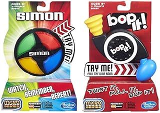 Simon Micro Series Game + Bop It Micro Series Game – Bundle of 2 Games