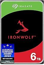 Seagate IronWolf 6TB, Internal NAS HDD, CMR 3.5 Inch, SATA 6GB/s, 5400 RPM, 256MB Cache for RAID NAS, Data Rescue Services, Frustration Free Packaging (ST6000VNZ06)