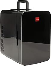 10L Mini Fridge Cooler & Warmer | AC+DC Power - 12v, UK & EU Plug | Compact, Portable and Quiet, For Home, Bedroom, Car, Holiday, Food Drinks Makeup (Black)
