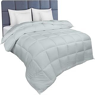 Utopia Bedding Duvet Double,10.5 Tog coverless Duvet with Corner Tabs, Box Stitched Quilt (King, Light Grey)