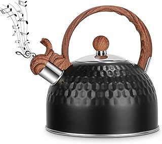 Whistling Kettle, 2.5 Liter Stainless Steel Tea Kettle for Gas Stove Kitchen Craft Kettle for Home Cooker Stove Gas Kitchen Essential Brewing Coffee, Tea and Espresso