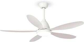 Ceiling Fan with Light, 52'' Ceiling Fans with Lights and Remote Control, White Ceiling Fans with Lamps 6-Speed Adjustable, DC Motor Reversible 5 Blades for Bedroom Living Room