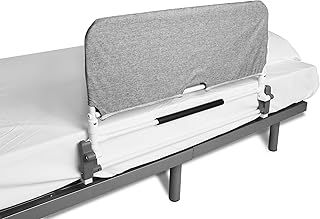 KMINA - Folding Bed Rail for Elderly Adults (from 90 to 180 cm), Safety Guard, Adjustable Assist Aid