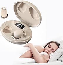 Bluetooth Sleep Headphones, Sleep Earbuds with Noise Blocking, Comfortable Sleep Earphones Wireless with Power Indicator, Small Design Wireless Ear Buds for Sleeping