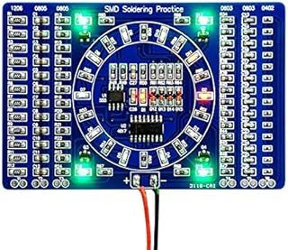 COVVY Rotating LED SMD NE555 Soldering Practice Board DIY Kit Fanny Skill Training DIY Kit Electronic PCB Board Module Suit
