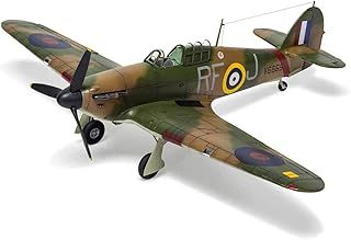 Airfix Model Set - A05127A Hawker Hurricane Mk.I Model Building Kit - Plastic Model Plane Kits for Adults & Children 8+, Set Includes Sprues & Decals - 1:48 Scale Model