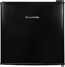 Russell Hobbs Table Top Larder Mini Fridge 43 Litre Capacity, Reversible Door & Adjustable Feet, Small Fridge, Manual Temperature Control, Ice Box, Black RHTTF0E1B