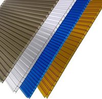 Britshield® 8mm Polycarbonate Greenhouse and Roofing Sheets Variuous Colours and Sizes - Free Breather and Aluminum Tape