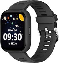 BIGGERFIVE Kids Smart Watch, 1.8" Fitness Watch Pedometer, Heart Rate, IP68 Waterproof, Sleep Tracker, Calorie Step Counter, 5 Puzzle Games with/without APP for Girls Boys Teens 5-16