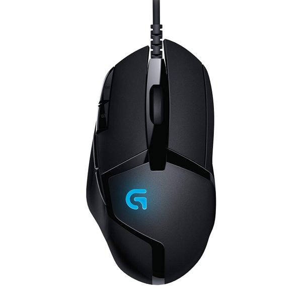 Logitech G G402 Hyperion Fury Wired Gaming Mouse, 4,000 Dpi, Lightweight, 8 Programmable Buttons, Switch Button, Compatible with PC/Mac - Black