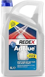 Redex AdBlue Additive 5L, AdBlue With Easy-Pour Spout, Reduces NOX Emissions, Quick & Easy Filling, Keep Spare In Boot, Premium Quality AdBlue Diesel Exhaust Fluid, No-Spill Bottle, 5 Litres