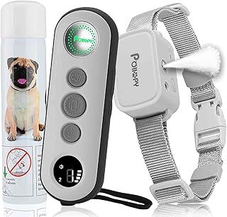 Citronella Dog Training Collar with Remote【Can't Work Automatically】,3 Modes & 3 Spray Levels, Spray/Vibration/Beep, Humane Citronella Dog Collar,1000ft Range No Shock Rechargeable Spray Dog Collar