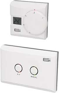 ESRTERFW Wireless Electronic Room Thermostat with LCD Display, Multicolor