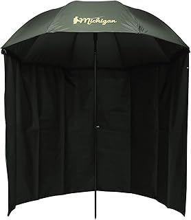 Fishing Umbrella with Top Tilt and Sides Brolly Shelter with FREE Carry Bag, Olive Green, 50", 60", 75" or 86"