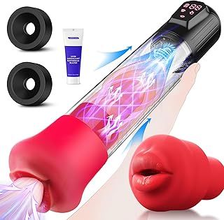 Electric Penis Pump for Penis Enlarger, Extra Long Cock Vacuum Pump 5 Strong Sucking Modes Automatic Penis Enlargement Pumps Sex Toys for Men Penis Trainer Vibrator Male Sex Toy Stroker Adult Toys