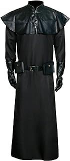 NUWIND Plague Doctor Halloween Cosplay Costume Medieval Steampunk Fancy Dress Black Robe Role Play Outift Adult