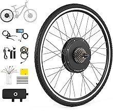 Viribus 500W Electric Bike Conversion Kit, 28" Rear Wheel Electric Bicycle Motor Conversion Kit, 7 Speed Direct Drive Freewheel for 36V Battery E-Bike, eBike Hub Motor Set with LCD Display PAS System