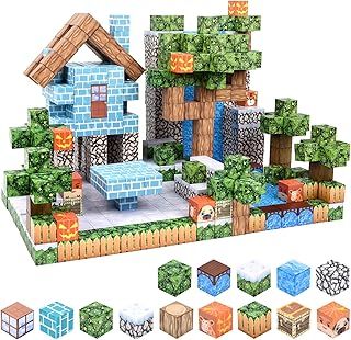 100Pcs Magnetic Building, Magnetic Tiles Build Magnet World Set, STEM Sensory Toys for Toddlers Kids Girls Boys Ages 3+, Education Montessori, Fidget Cubes Construction Toys